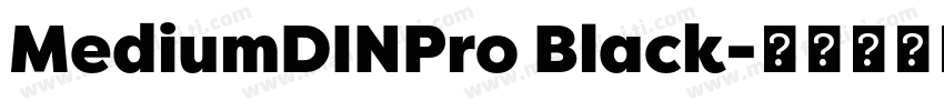 MediumDINPro Black字体转换